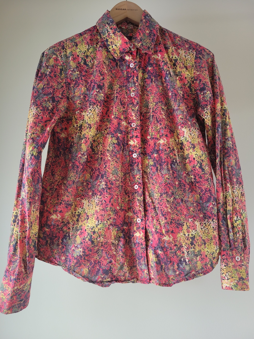 Liberty Art Fabrics 100% Cotton Floral Button-Up Shirt Size Small - Picture 3 of 8